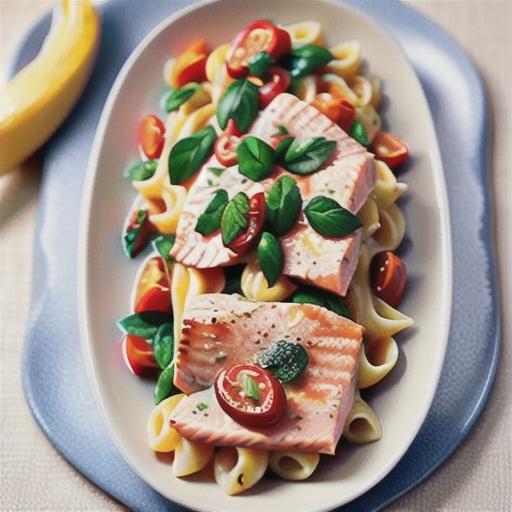 Creamy salmon piccata pasta recipe