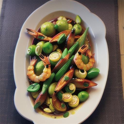 Garlic & chilli prawns