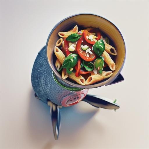 Fresh tuna, chilli and basil fusilli