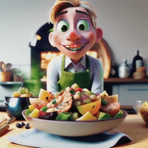 White asparagus and salmon salad