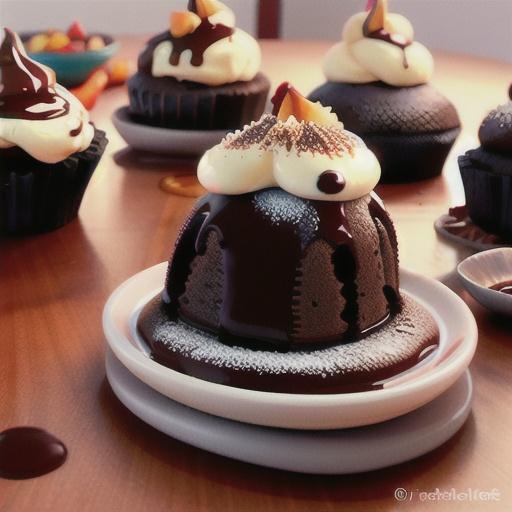 Chocolate lava cakes