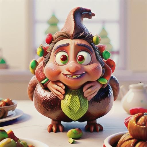 Fig and pistachio stuffed turkey