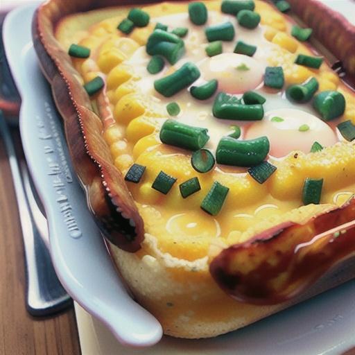 Sausage and Grits Casserole with Baked Eggs