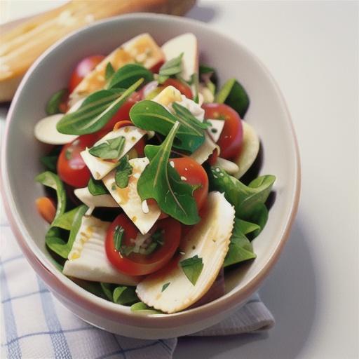 Rocket, tomato and parmesan salad