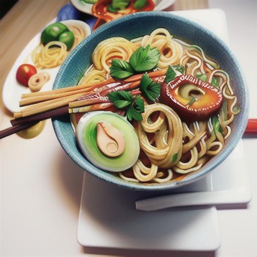 Spicy Sesame-Garlic Ramen Noodles