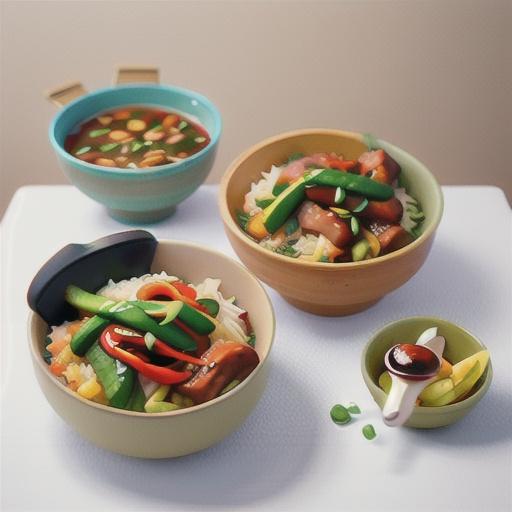 Korean barbecue chicken fried rice