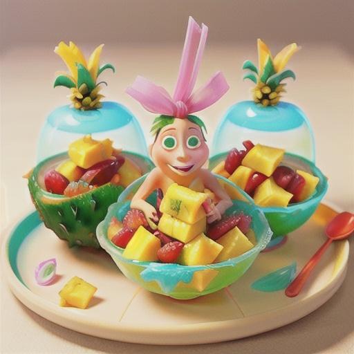 Pina Colada Fruit Jellies