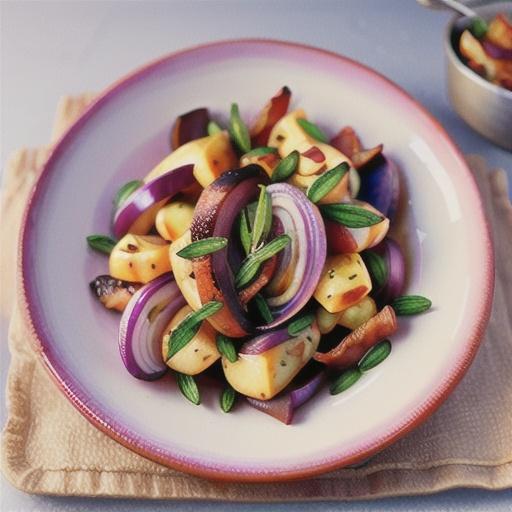 Roasted red onion & bacon