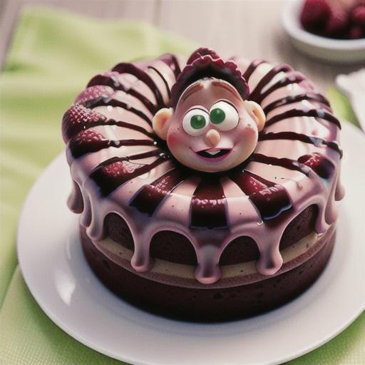 Surprise raspberry chocolate cake