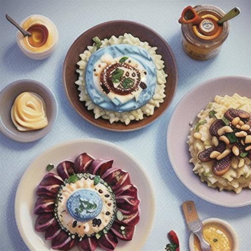 Risotto Con Radicchio, Gorgonzola, Noci, e Crema di Balsamico