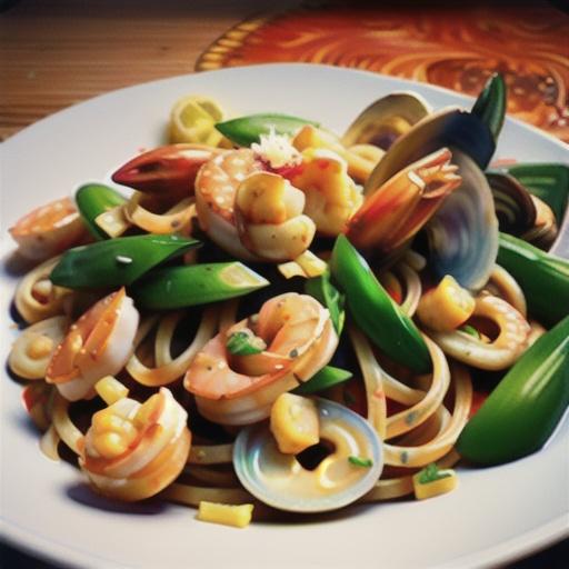 Linguine with Seafood and Sundried Tomatoes