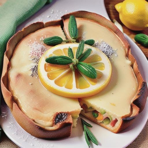 Lemon, rosemary and parmesan focaccia