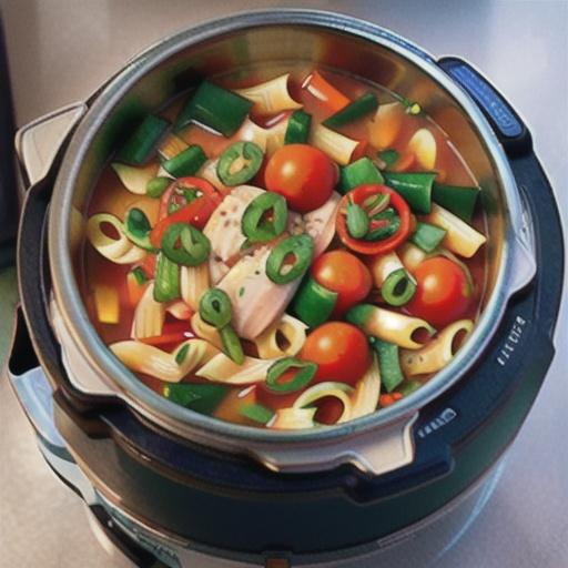 Instant Pot® Turkey Soup with Pasta and Vegetables