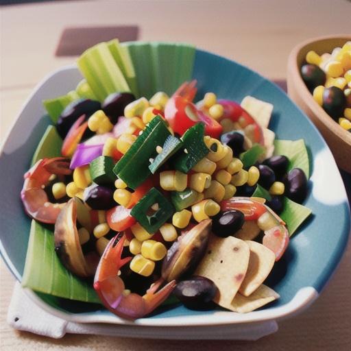 Black Bean, Corn, Tomato, and Shrimp Salad