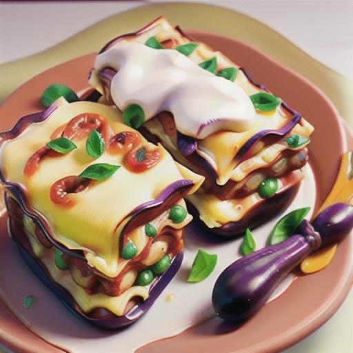 Veal and eggplant parmigiana lasagne