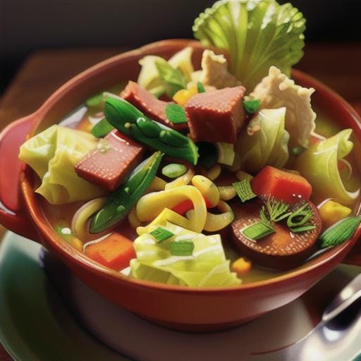 Sweet and Sour Cabbage Soup