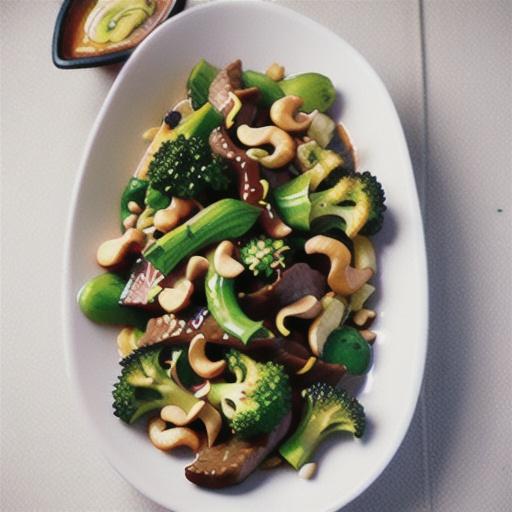 Beef and cashew stir-fry