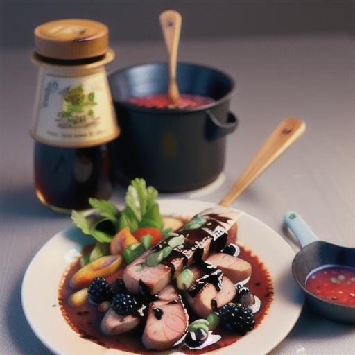 Grilled Pork Tenderloin with Blackberry Sauce