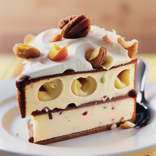 Coconut, apricot and macadamia crumble cake