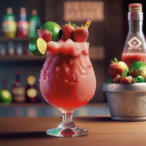 Blended Strawberry Daiquiri