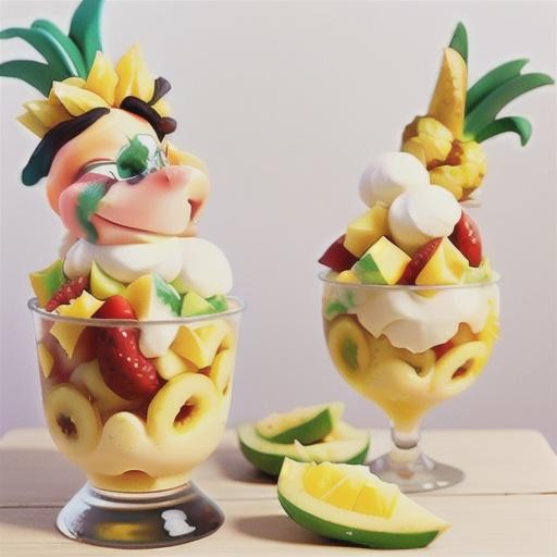 Pina colada parfaits