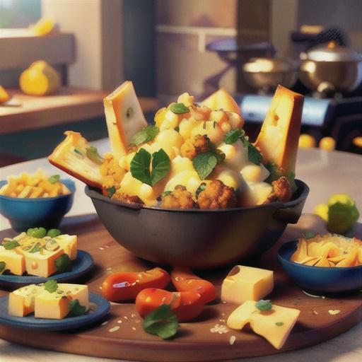 Roasted Cauliflower with Cheese