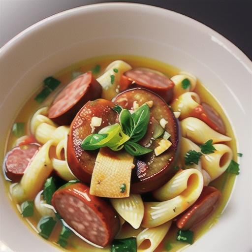 Smoked Sausage and Tortellini Soup