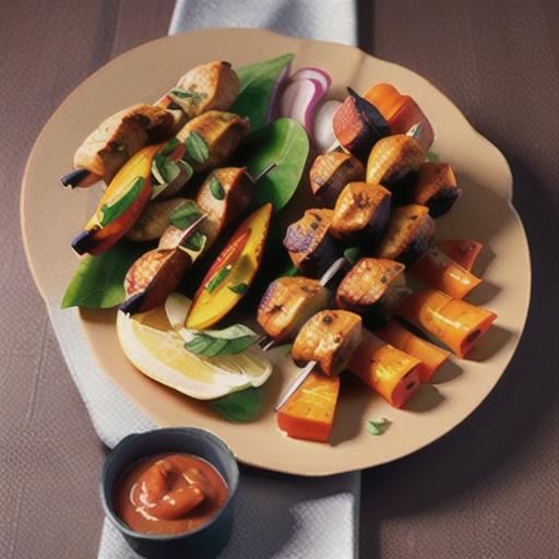 Spicy Harissa Chicken Kebabs