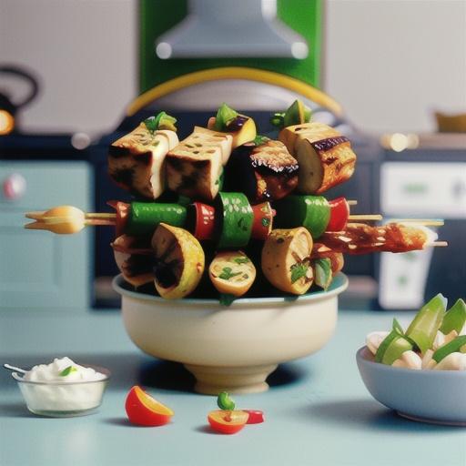 Moroccan lamb kebabs with minted yoghurt