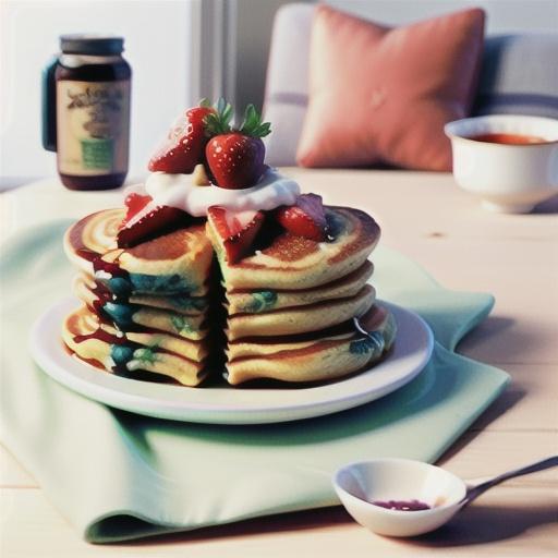 Strawberry Greek Yogurt Pancakes