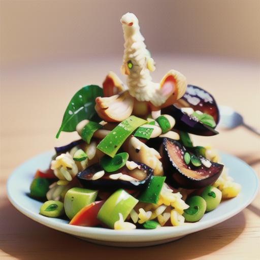 Lamb and spinach pilaf