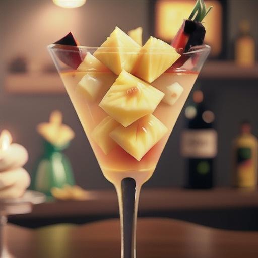 Pineapple Upside-Down Martinis
