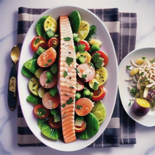 Winter salmon salad