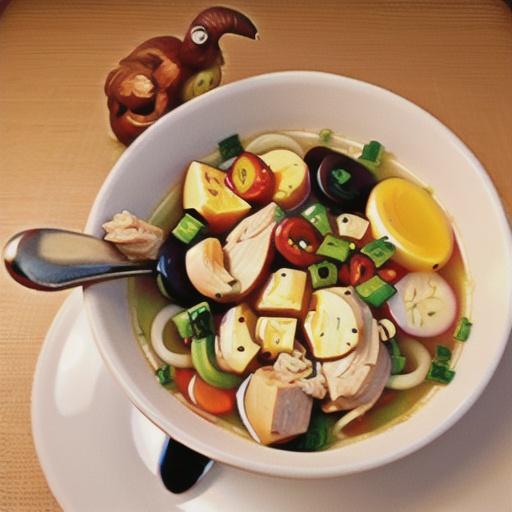 Old-fashioned chicken noodle soup