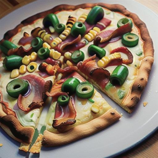 Corn and Bacon Pizza