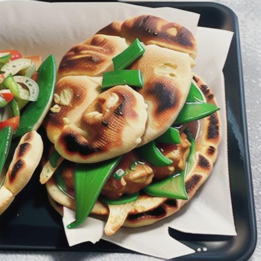 Butter chicken naan-wich