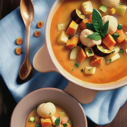 Curried Butternut Squash and Pear Soup