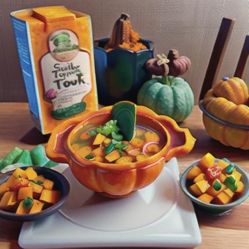 Butternut Squash Noodle Soup with Turkey