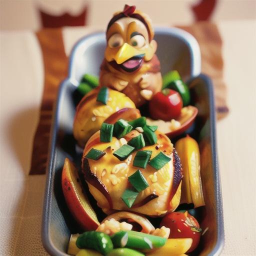 Crisp roast chicken with spiced butter