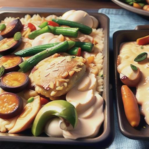 Chicken and Veggie Risotto Bake