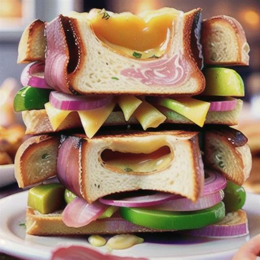 French onion and ham toasties recipe