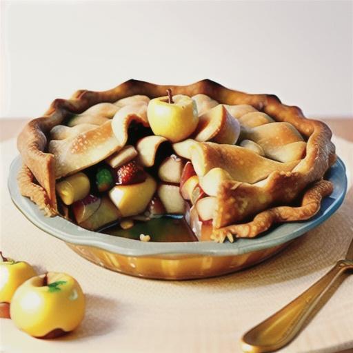 Golden syrup apple pie