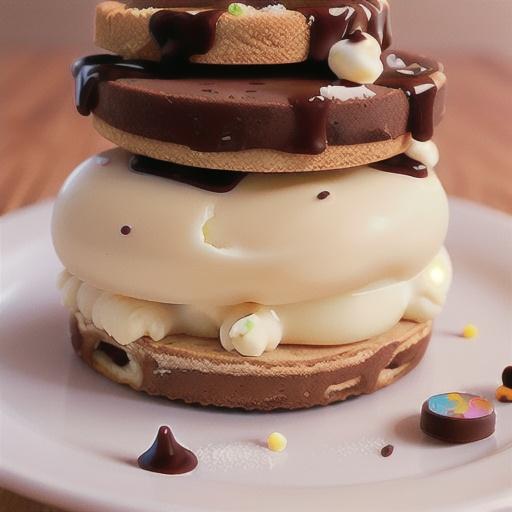 Honey-macadamia crunch ice-cream