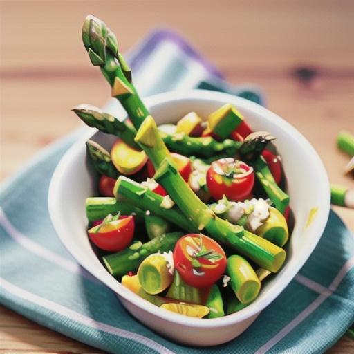 Air Fryer Asparagus and Tomatoes