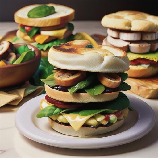 Vegetarian Breakfast Sandwiches