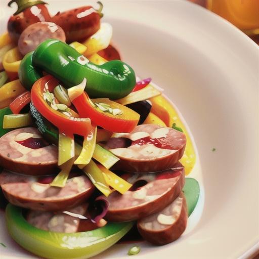 Best Ever Sausage with Peppers, Onions, and Beer!
