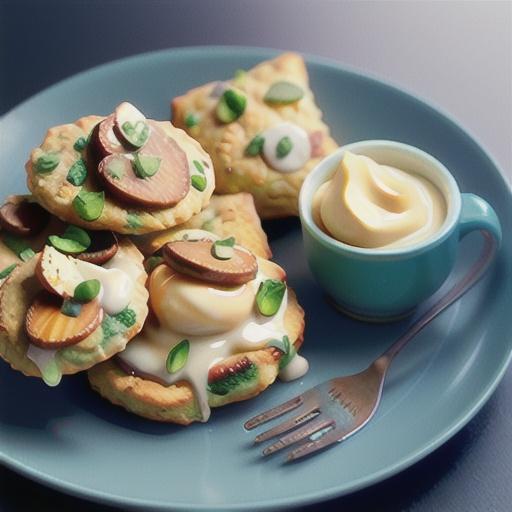 Wholemeal cheese and chive scones