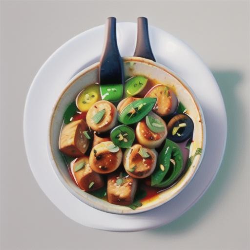 Chicken and capsicum hotpot