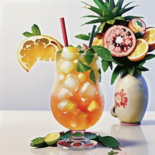 Tropical punch mocktail recipe