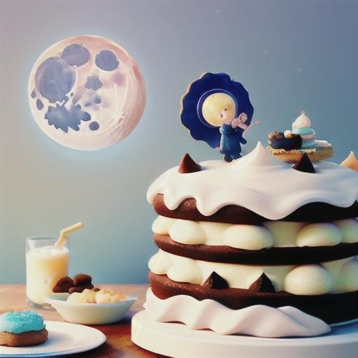 Martha Stewart's stars-and-moon cake